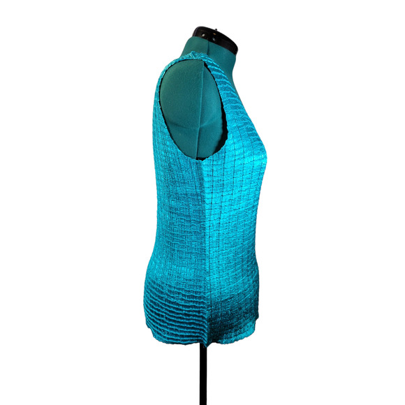 LOT OF 2 Serenade New York Woman Metallic Crepe Tank Top Sleeveless Top Size X - Picture 2 of 13